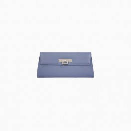 Fonteyn Clutch Caribou Soft Grainy Print Calf Leather Handbag