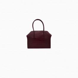 Carmen - Large Tote Handbag in Orinoco 'Croc' Print Calf Leather