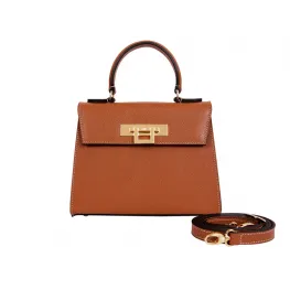 Fonteyn Midi Dolomite Pebble Print Calf Leather Handbag