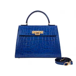 Fonteyn Large Orinoco 'Croc' Print Calf Leather Handbag