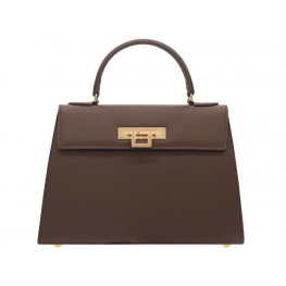 Fonteyn Large Caribou Soft Grainy Print Calf Leather Handbag